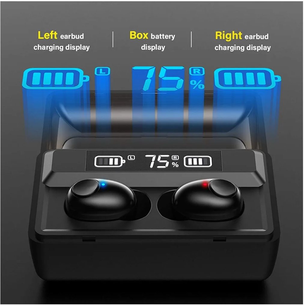 Audífonos Inalámbricos Bluetooth Ocanoiy Negros