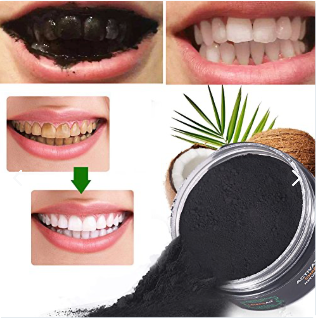 Polvo Carbón Activo Blanqueador de Dientes