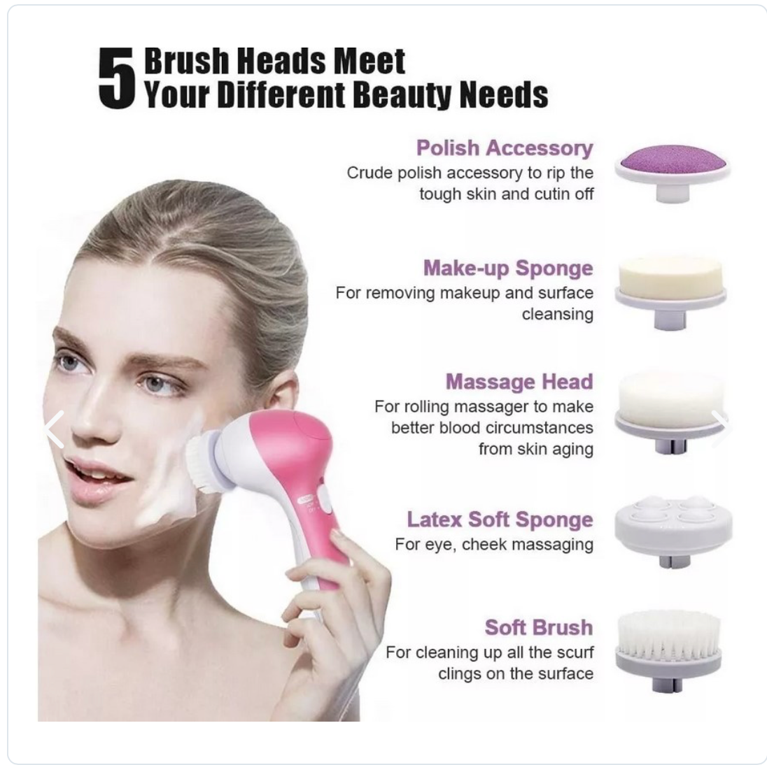 Limpiador Facial Exfoliante Masajeador