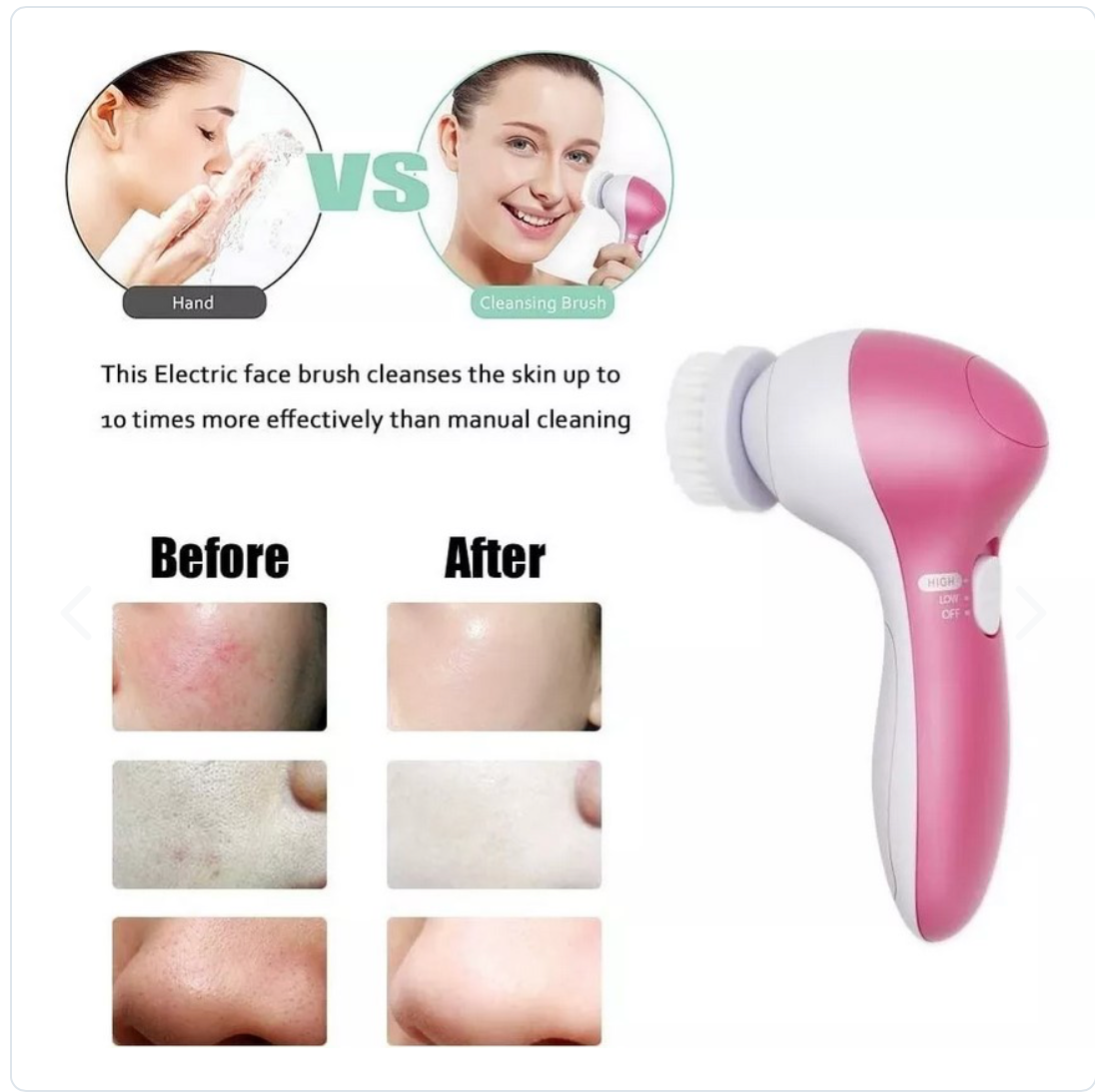 Limpiador Facial Exfoliante Masajeador